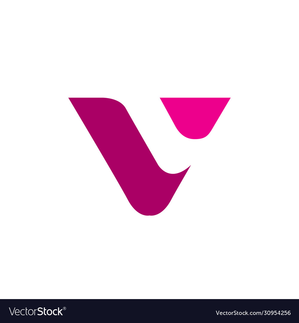 V logo for your business simple and clean Vector Image