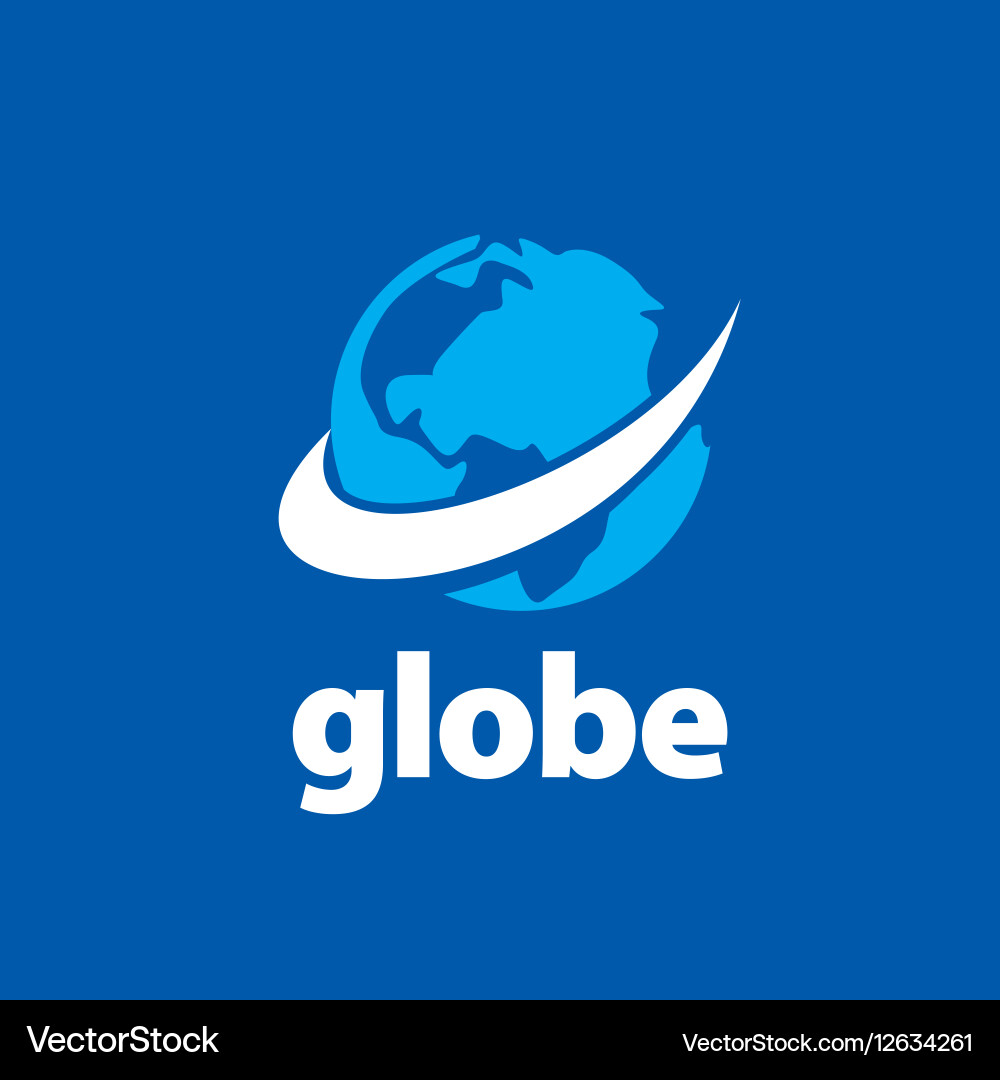 Abstract logo globe Royalty Free Vector Image - VectorStock