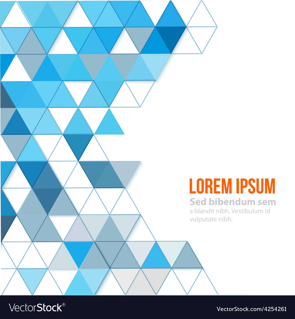 Abstract polygonal triangles poster Royalty Free Vector