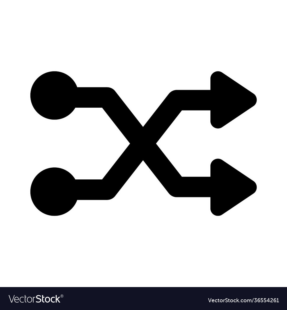 Crossover arrows Royalty Free Vector Image - VectorStock