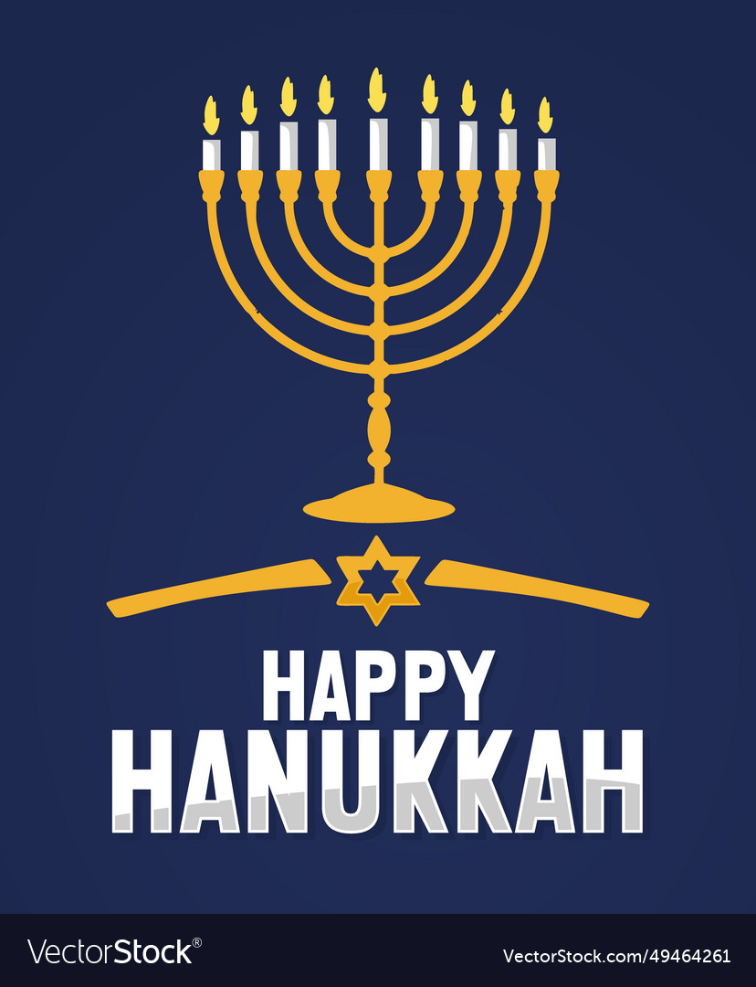 Happy hanukkah jewish festival of lights Vector Image