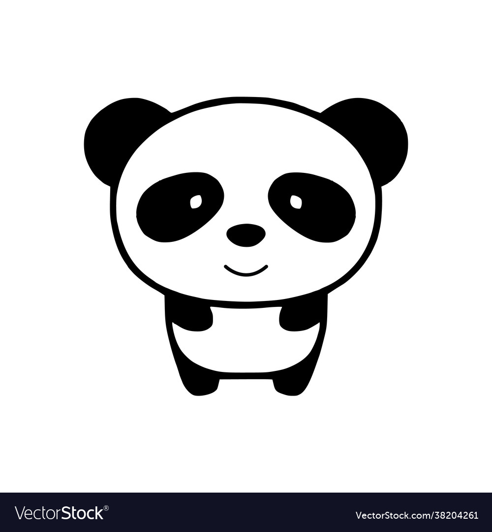 Panda Clipart Black White