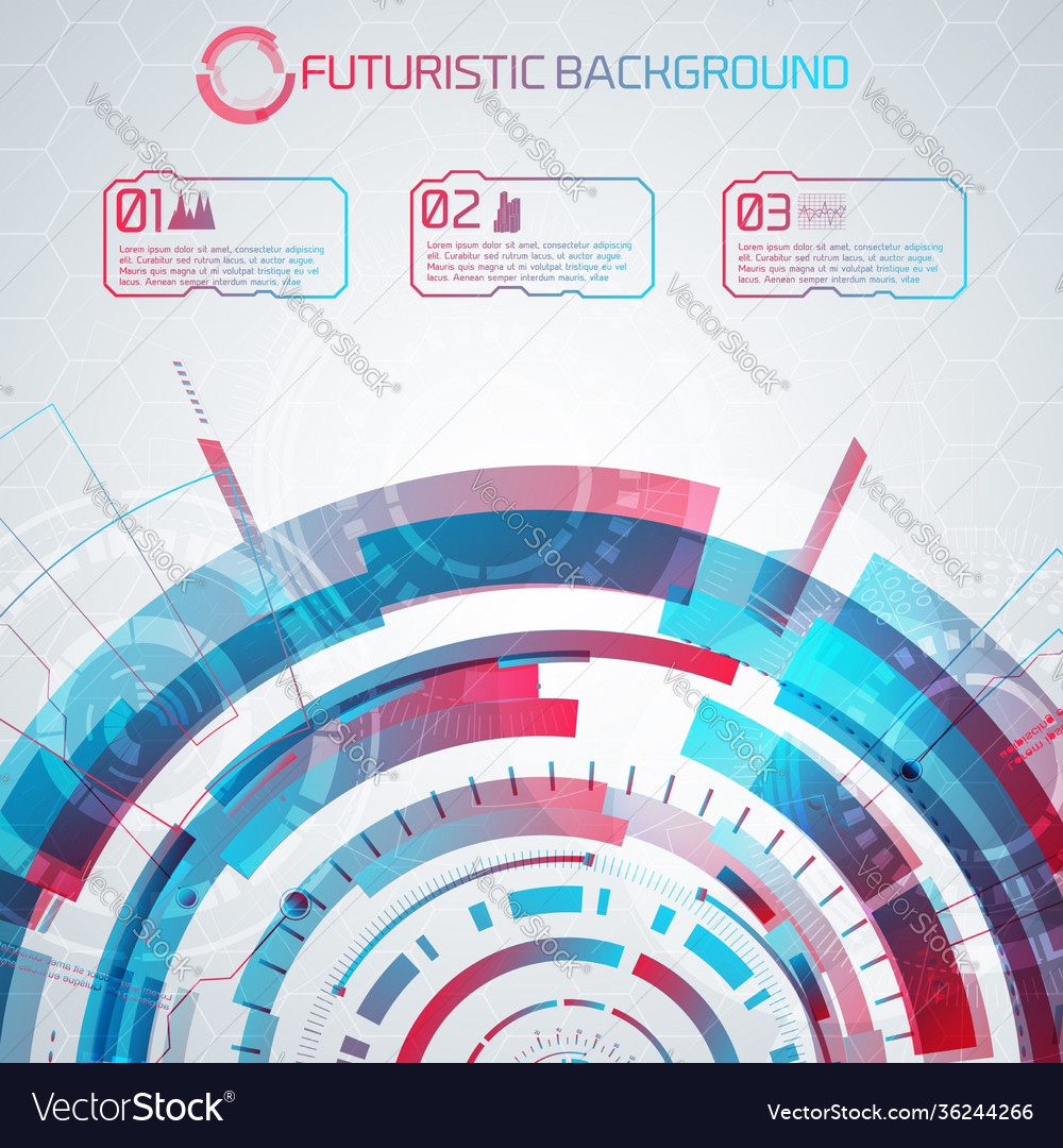 Modern futuristic infographical background