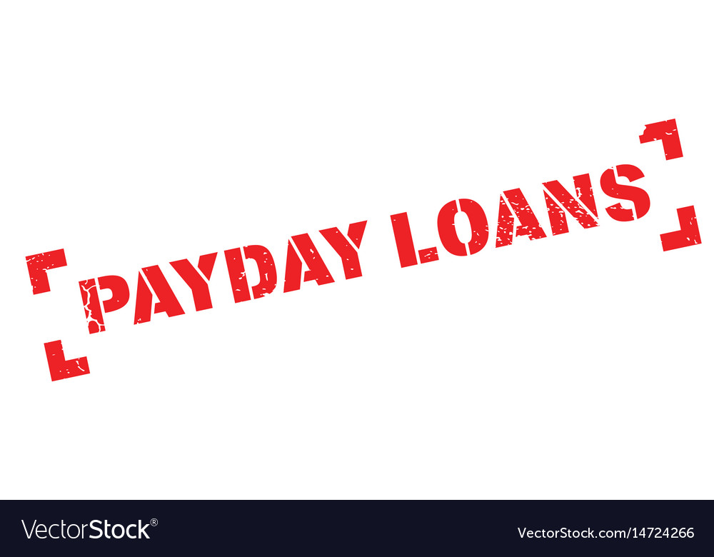 Payday loans rubber stamp Royalty Free Vector Image