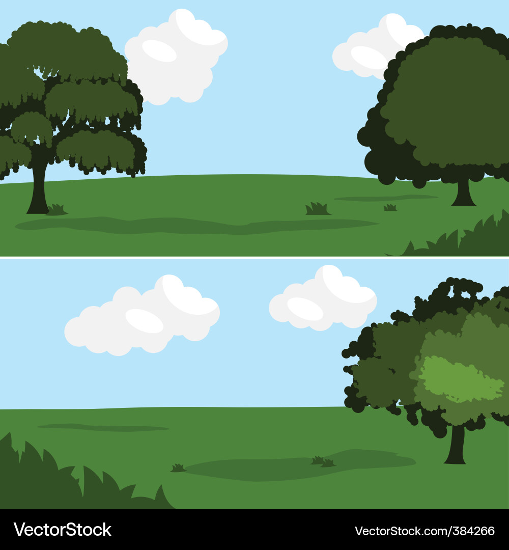 Summer landscape Royalty Free Vector Image - VectorStock