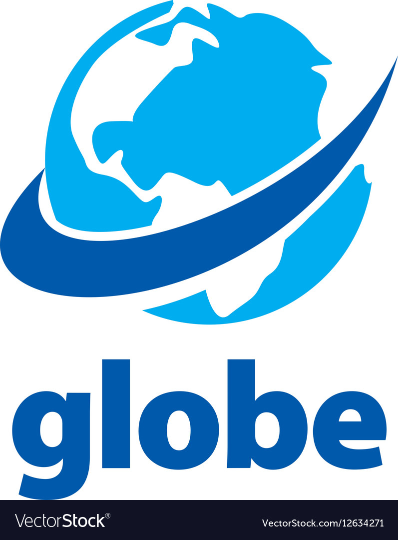 Abstract logo globe Royalty Free Vector Image - VectorStock
