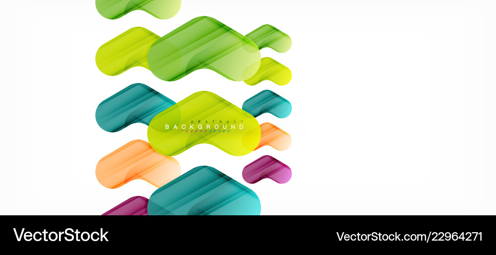 Colorful glossy arrows abstract background Vector Image