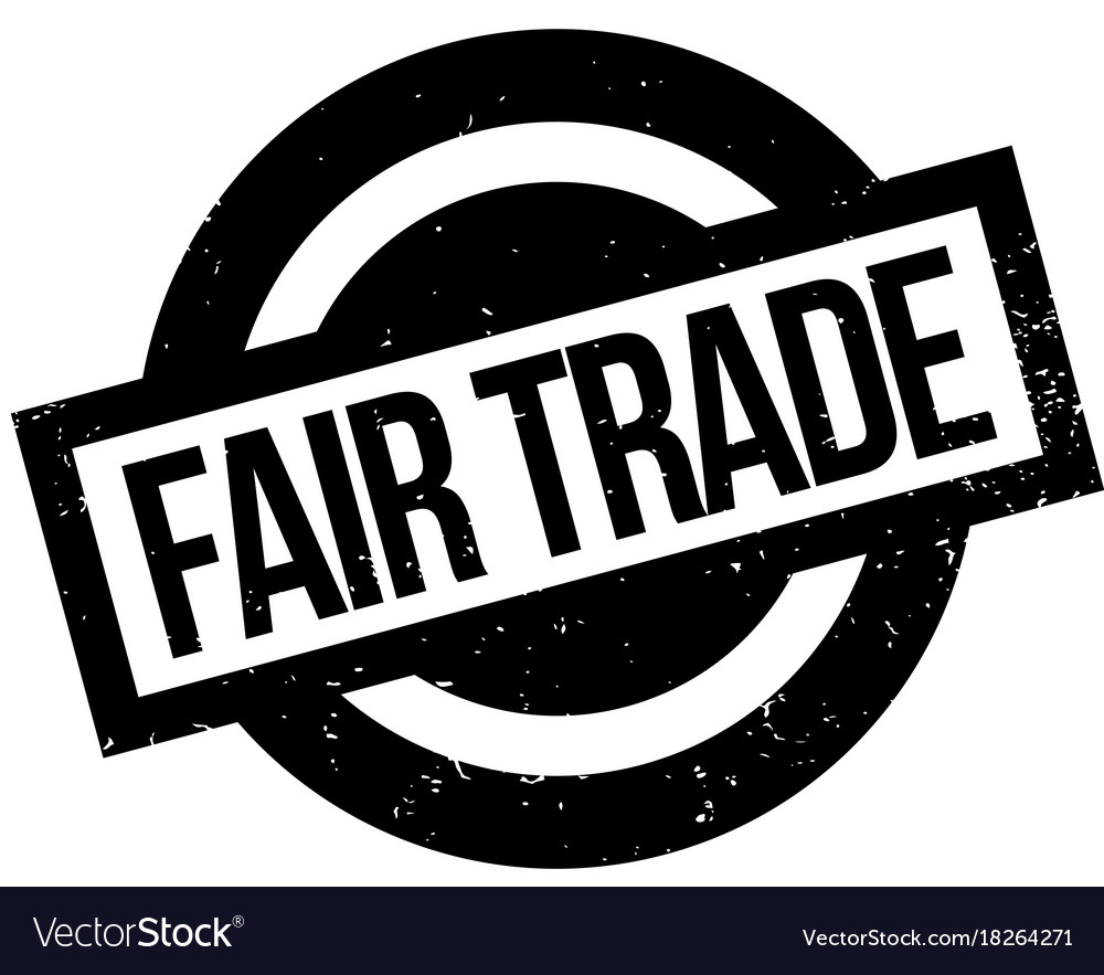 Fair trade rubber stamp