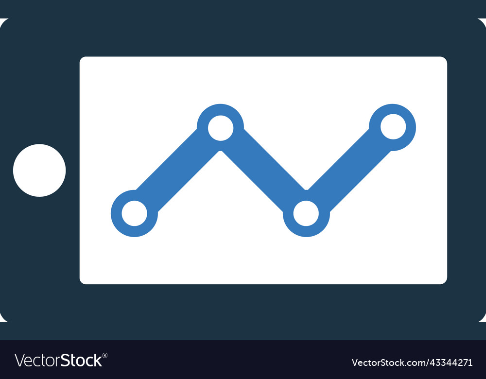 Graph project icon glyph style eps