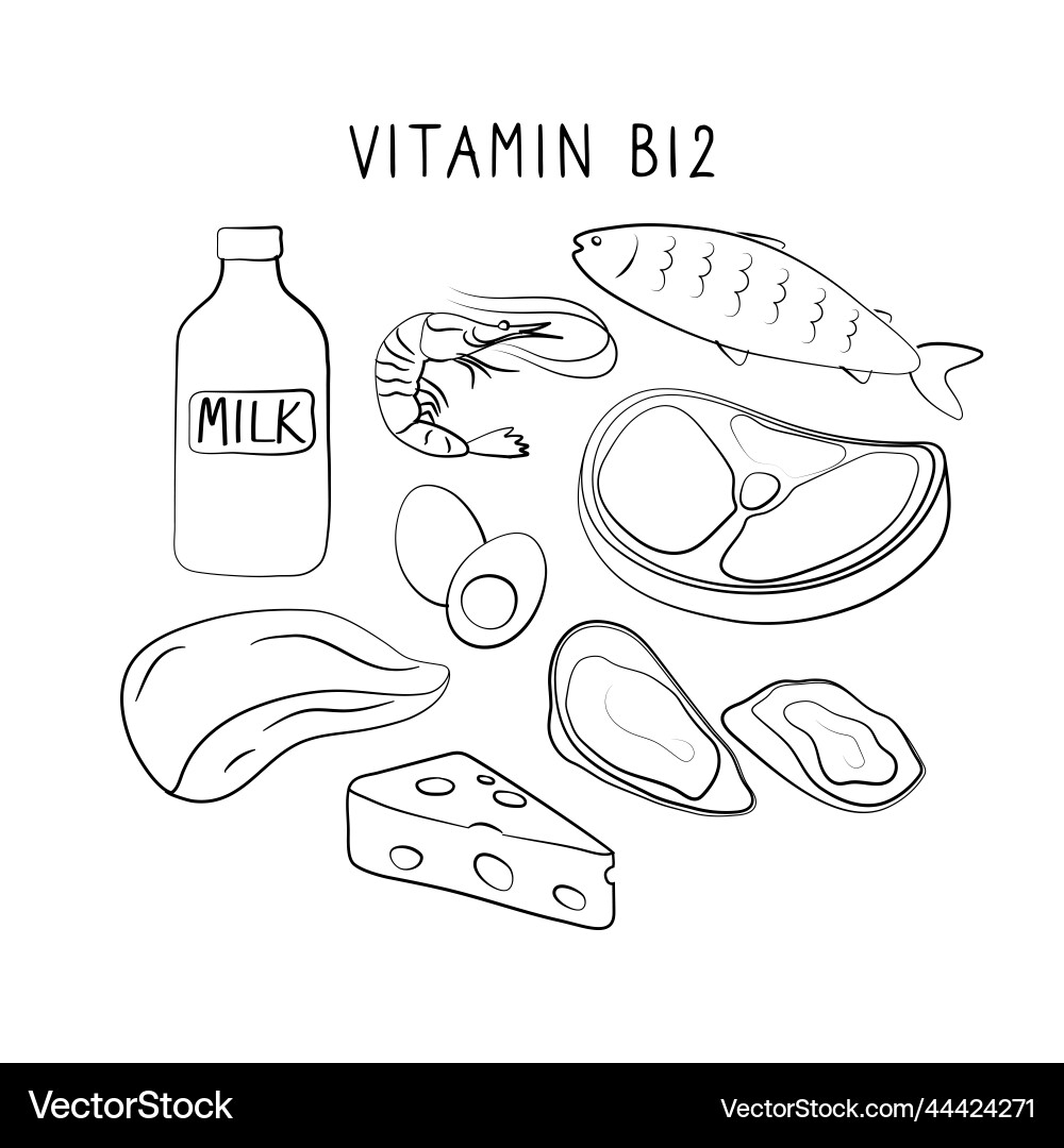 Vitamin b12 cyanocobalamin cobalamin groups Vector Image