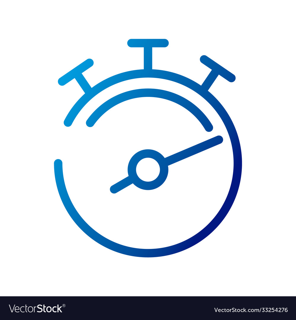 Chronometer timer gradient style icon