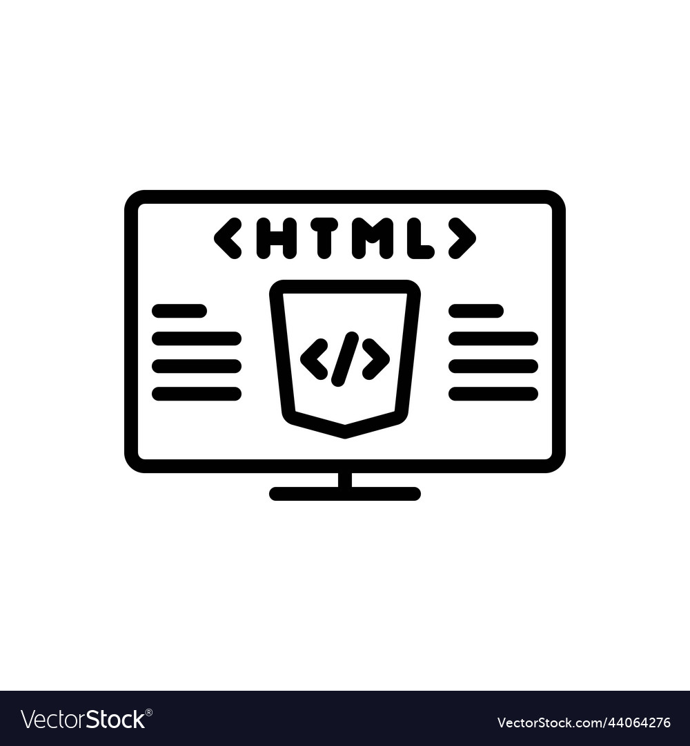 Html Royalty Free Vector Image - VectorStock