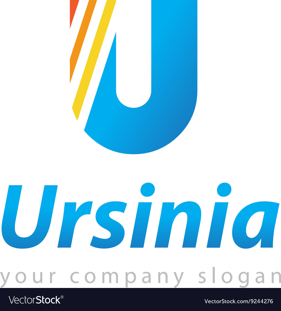 Letter u logo template for your company