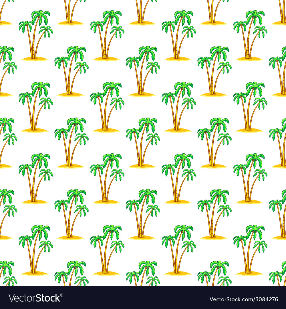 Palms pattern Royalty Free Vector Image - VectorStock