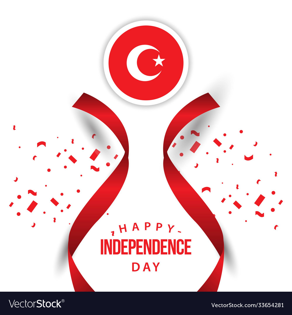 Happy turkey independence day template design