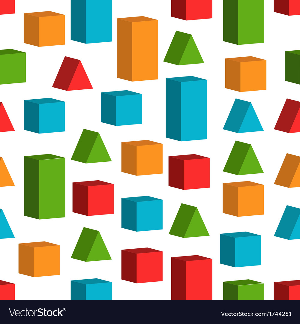 Seamless background with toy cubes