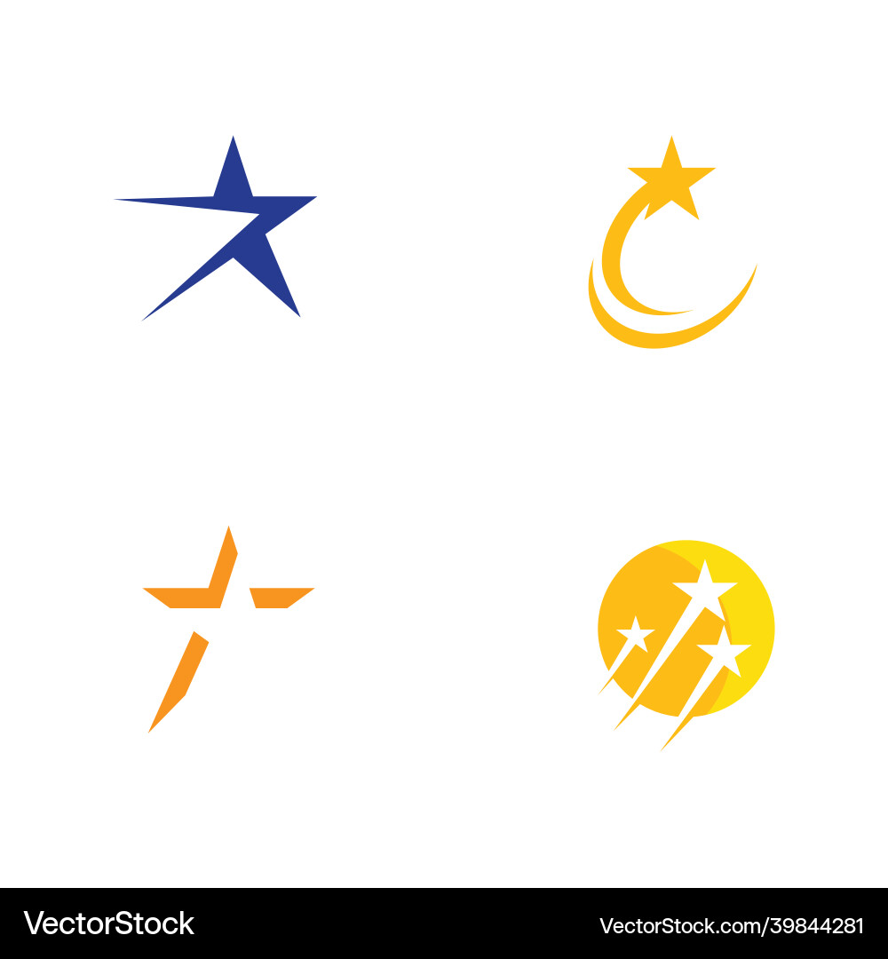 Star icon template Royalty Free Vector Image - VectorStock