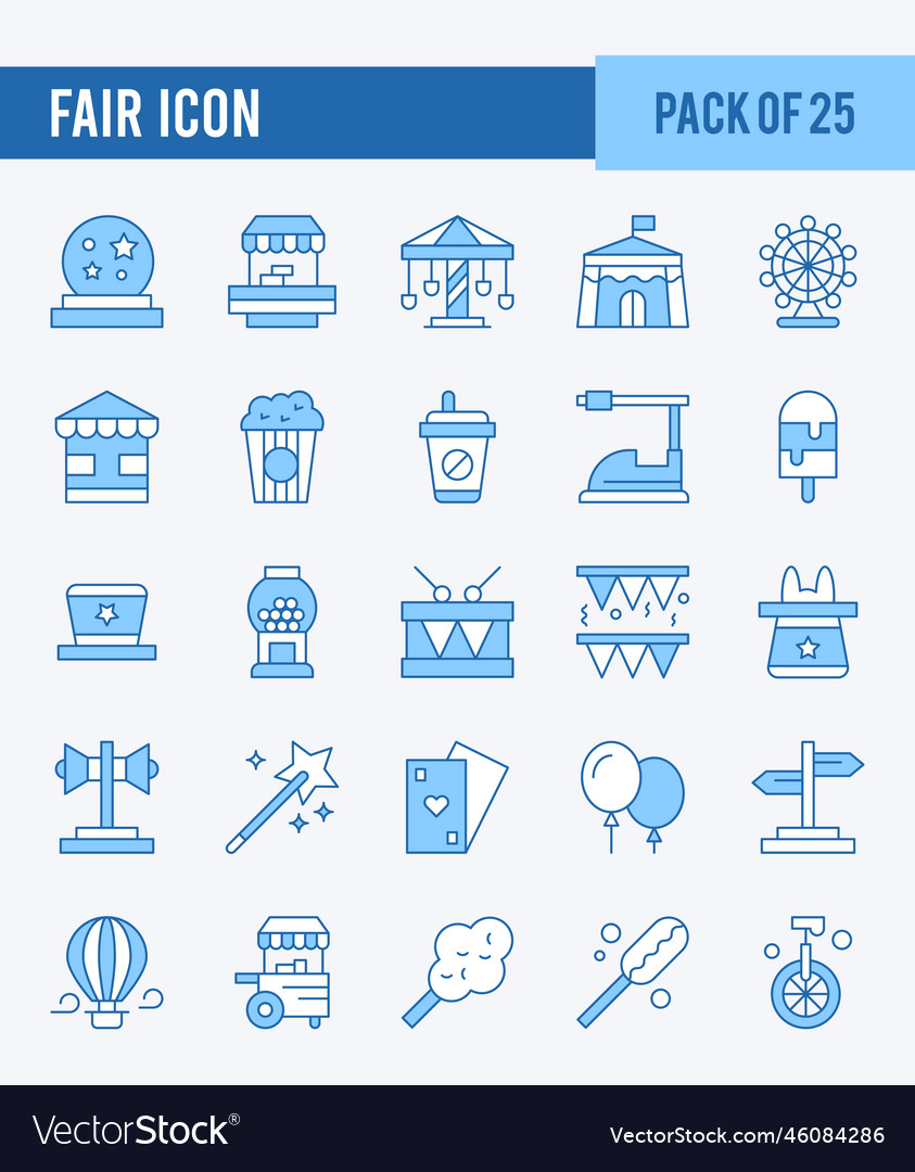 25 fair two color icons pack