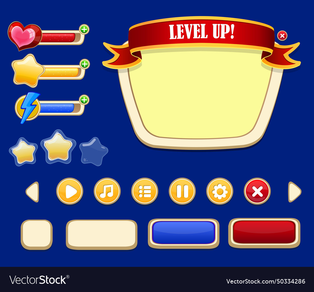 Cartoon game user interface concept