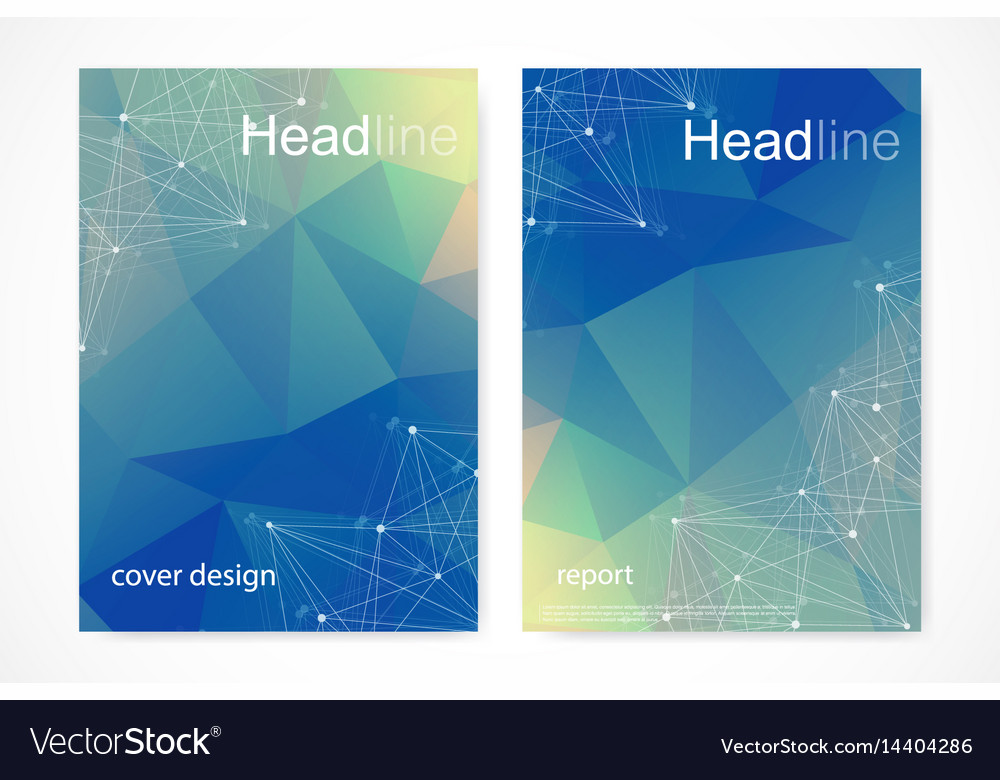 Scientific brochure design template flyer