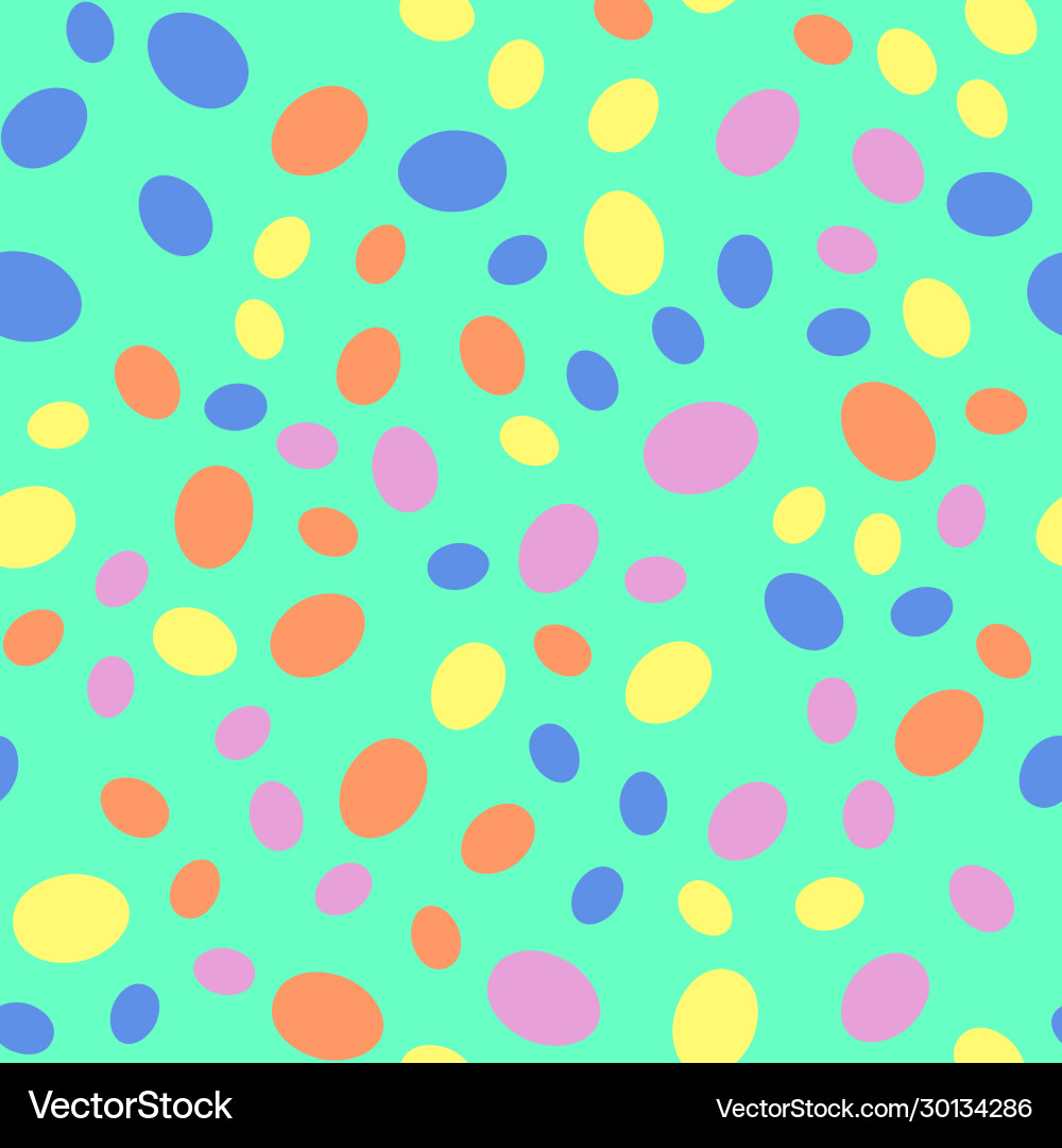 Seamless easter pattern with colorful eggs Vector Image