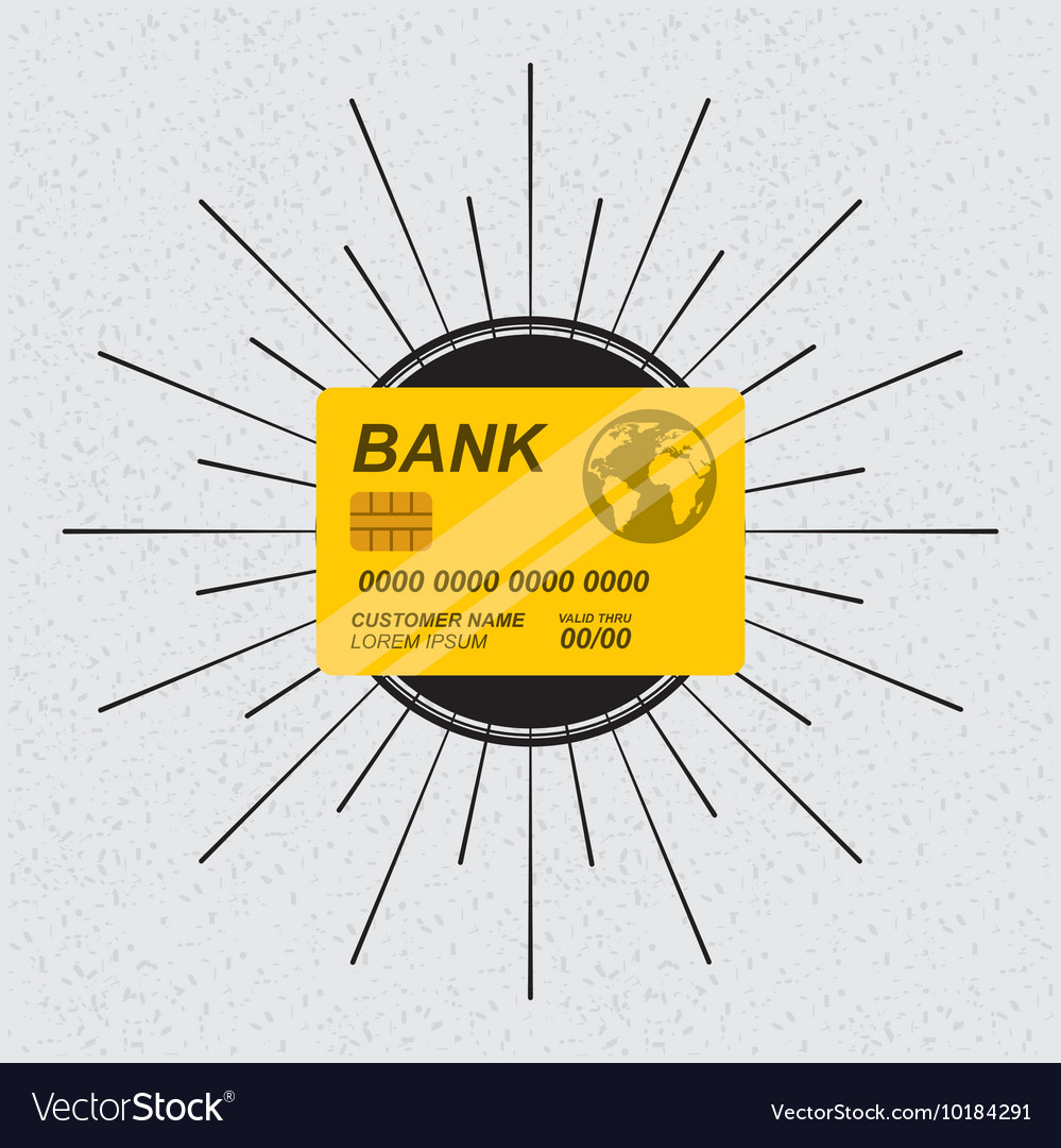 Credit Card Icon Bank And Money Design Royalty Free Vector