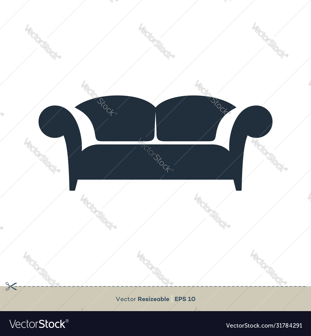 Sofa Sessel Icon Logo Vorlage Design eps 10