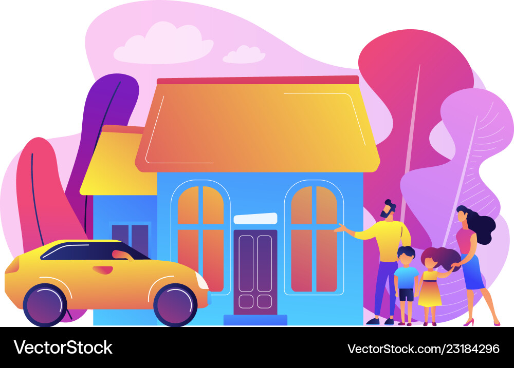 Family house concept Royalty Free Vector Image
