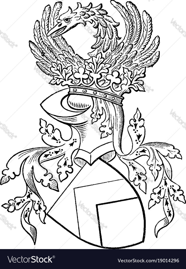 Shield Humphrey Stafford From His Garter-plate Vector Image