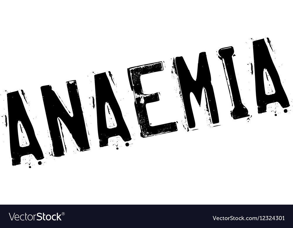 Anaemia rubber stamp