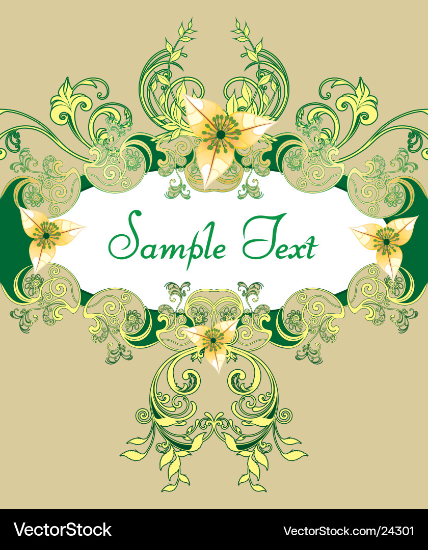 Floral background Royalty Free Vector Image - VectorStock