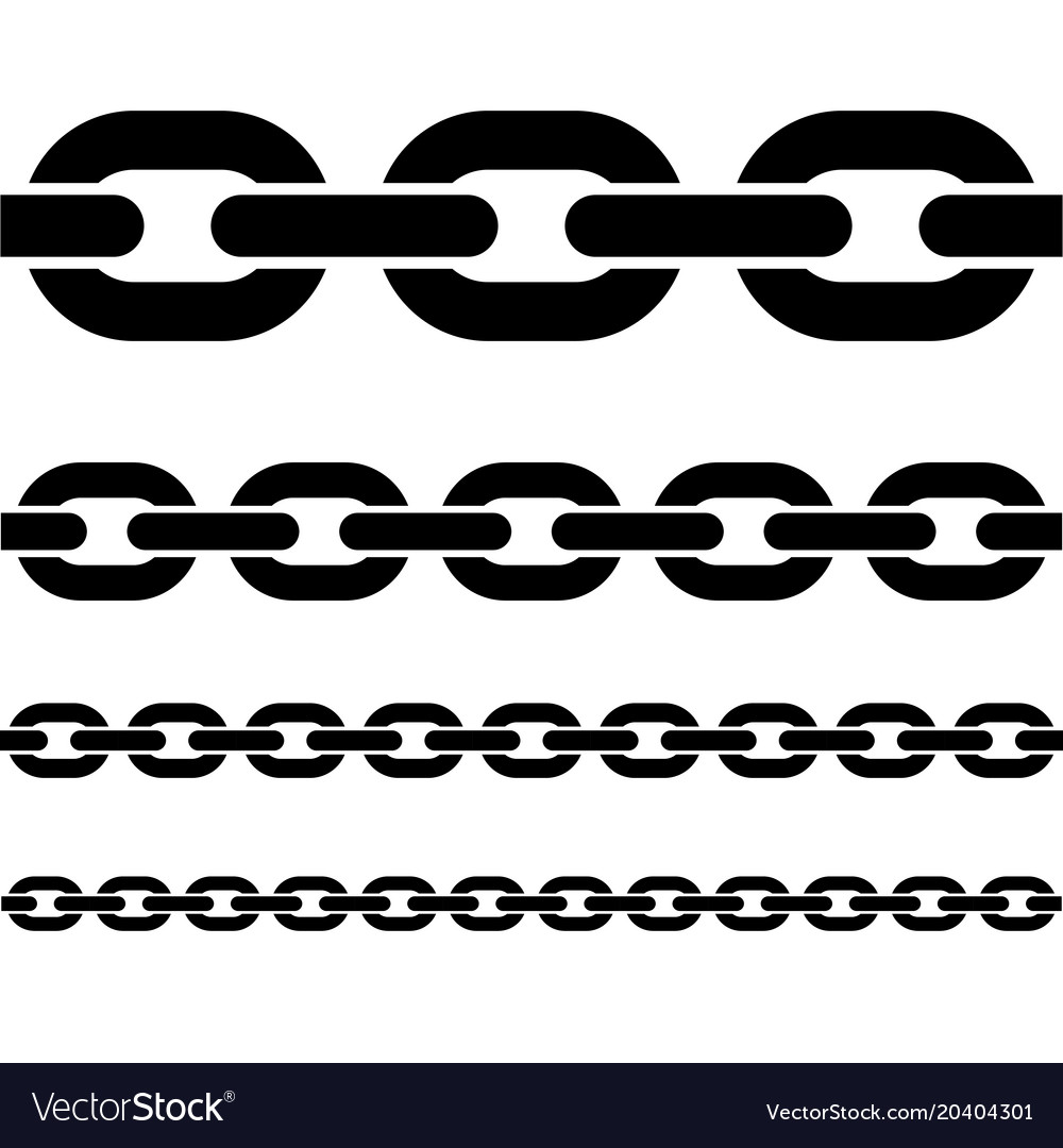 Fragments chains Royalty Free Vector Image - VectorStock