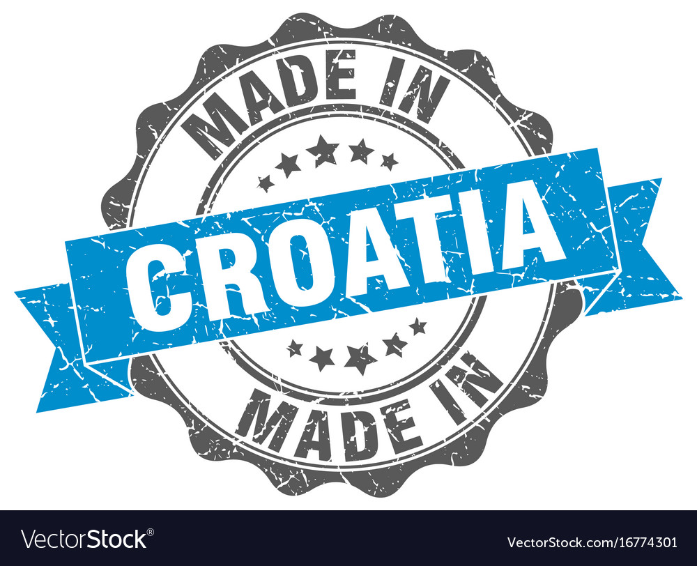 Made in croatia round seal