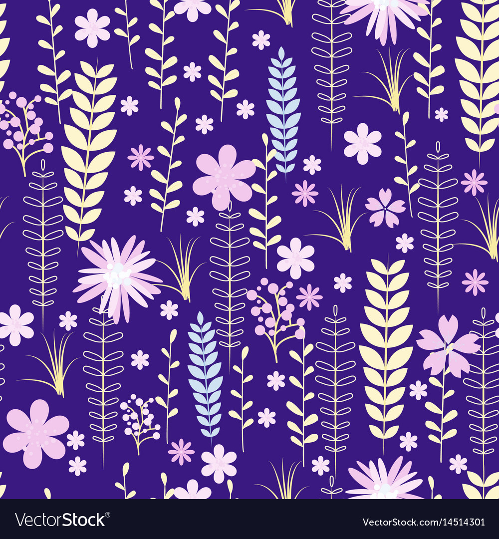 Vintage romantic trendy seamless pattern