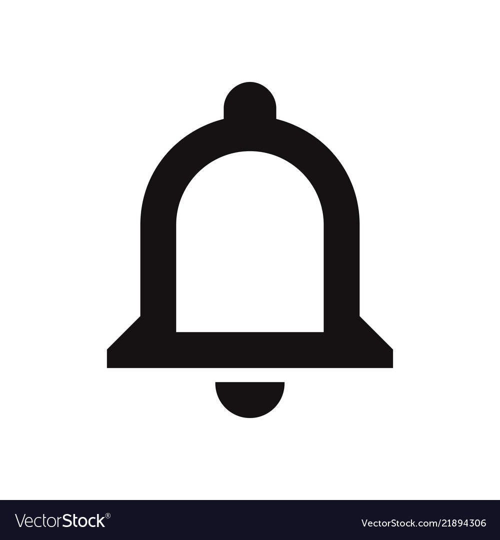 Notifications Bell Icon Royalty Free Vector Image