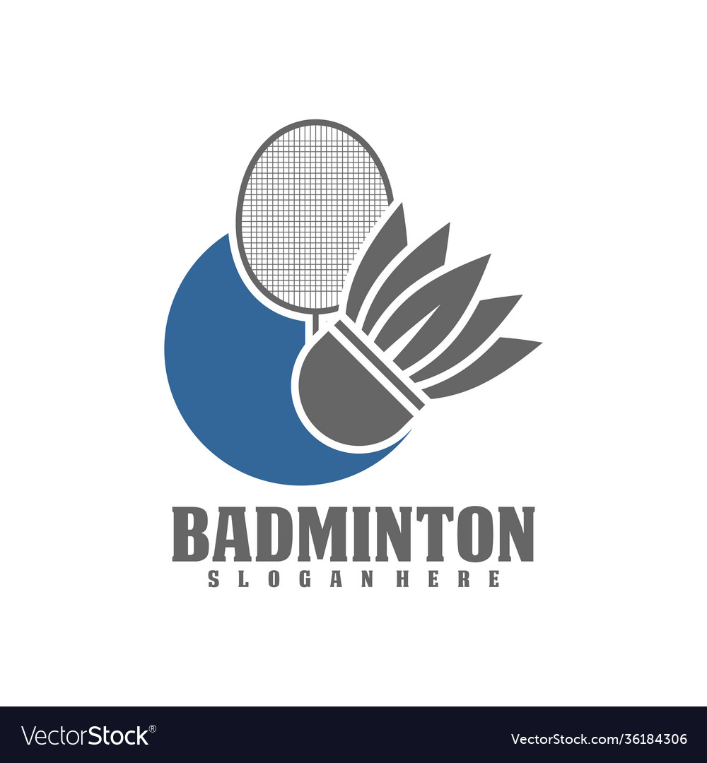 Professional Badminton Sports Team Championship Vector Image