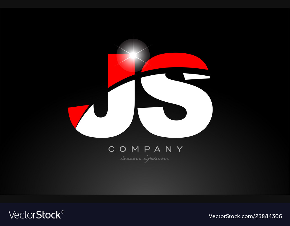 J s. J S logo. J+J=S. L=J-S вектор. Gym Red for Letter.