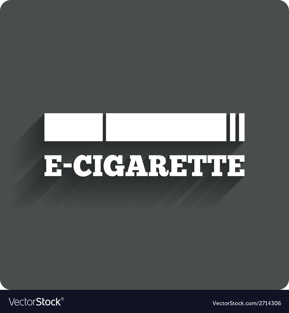 Smoking sign icon e-cigarette symbol