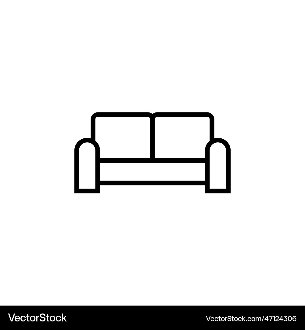 Sofa icon icon Royalty Free Vector Image - VectorStock