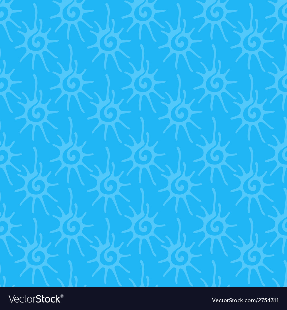 Seamless pattern with sun ornament