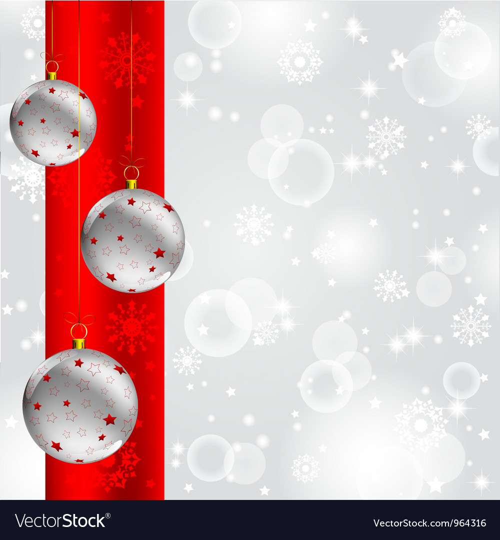 Christmas baubles background