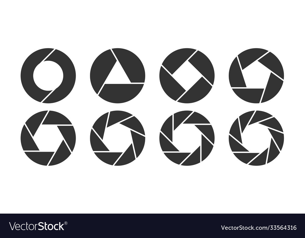 Circle is divided into 2 3 4 5 6 7 8 sectors Vector Image