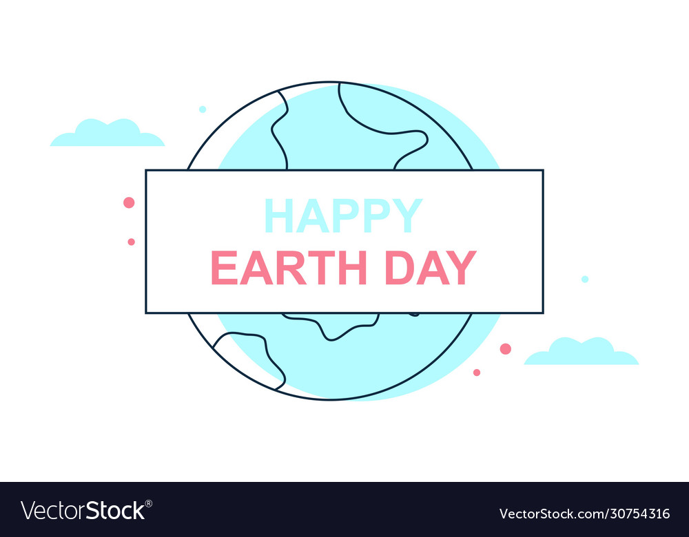 Happy international earth day background