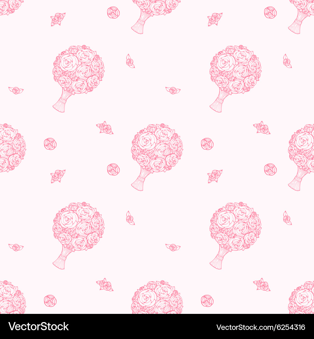 Seamless wedding background Royalty Free Vector Image