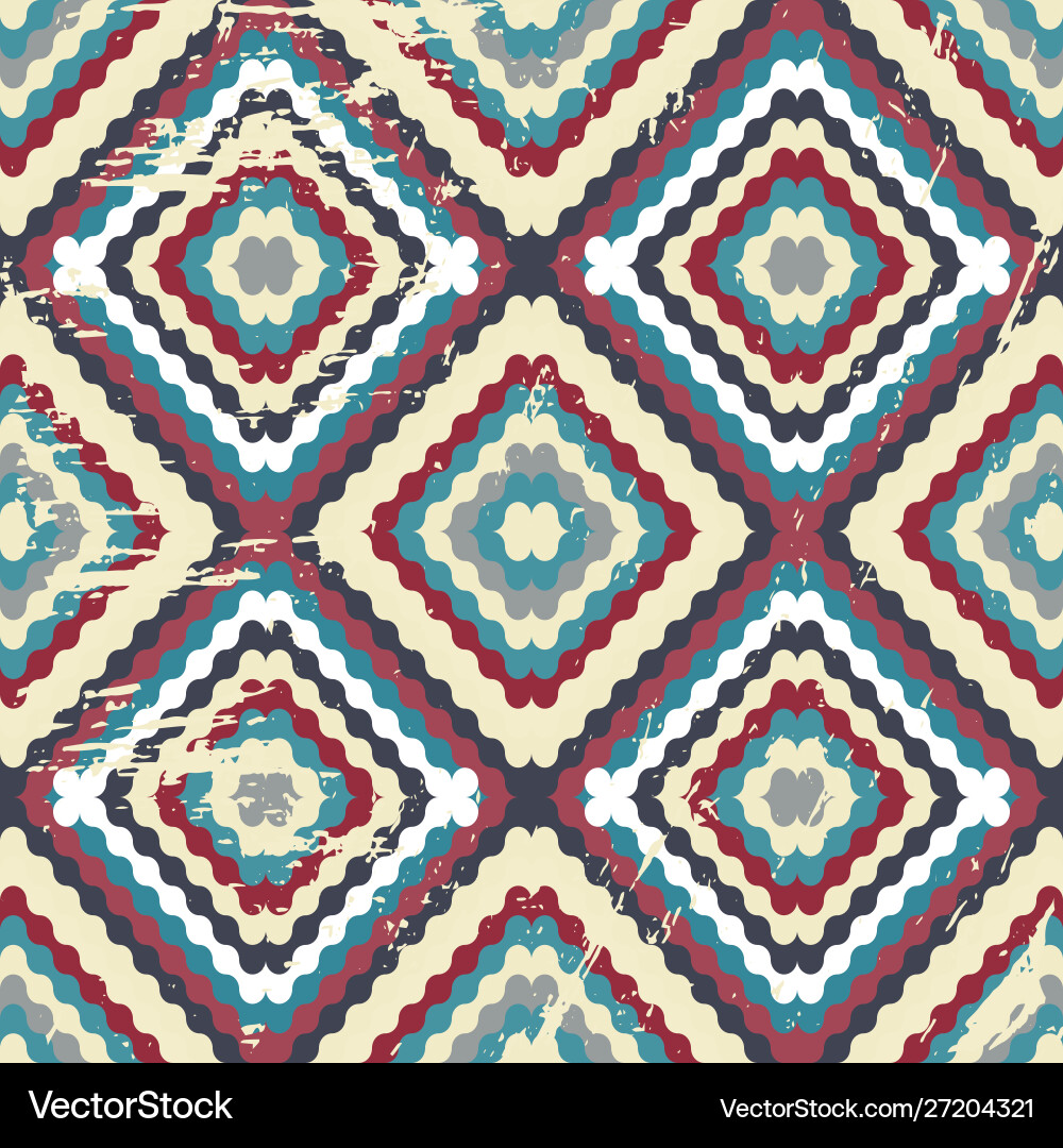 Color abstract geometric seamless pattern quality Vector Image