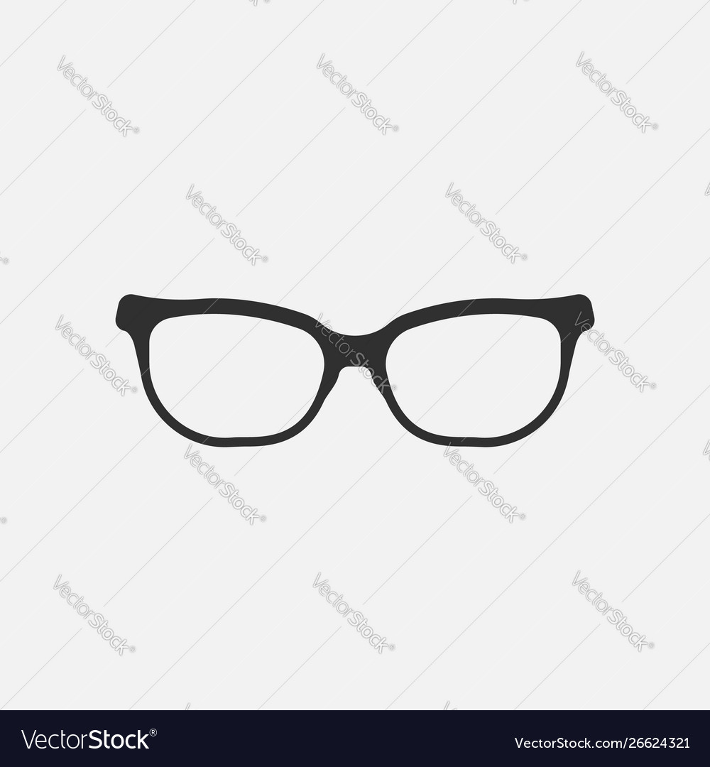 Glasses icon isolated on white background