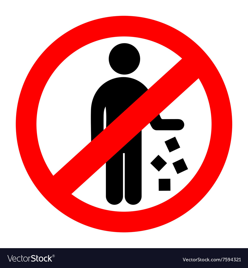 No Littering Sign Clip Art My Xxx Hot Girl