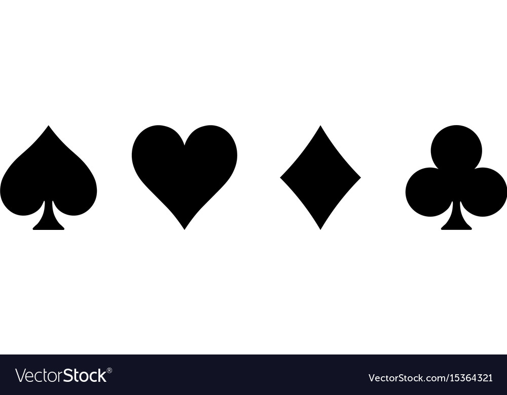 poker spade heart outline