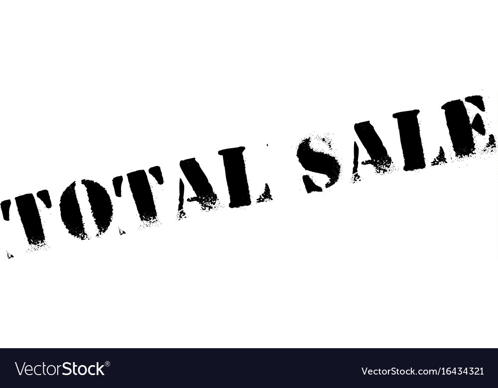 Total sale rubber stamp