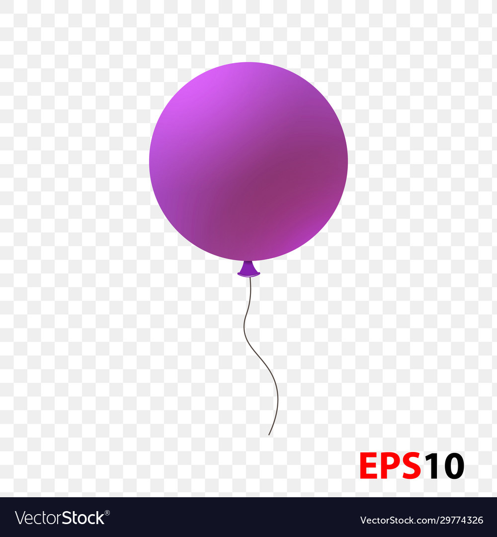 Balloon isolated on a transparent